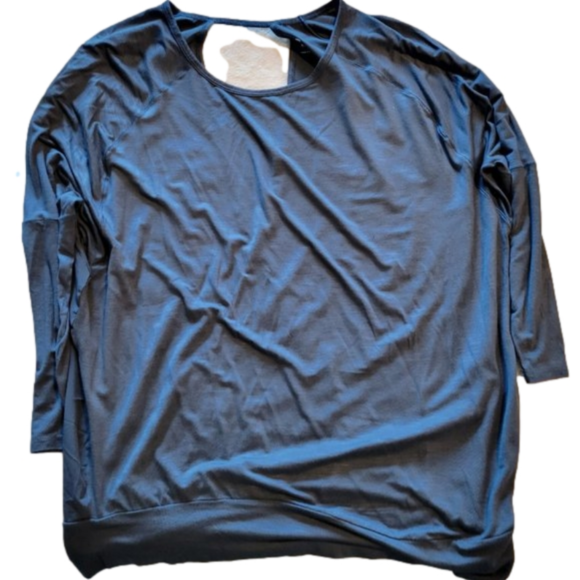 C9 BY CHAMPION Long Sleeve Open Back Training Shirt || BLUE - Picture 8 of 10